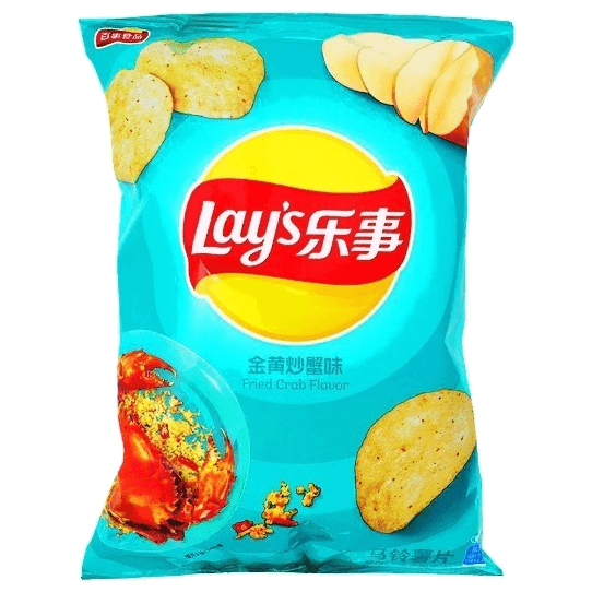 Wholesale Korean Snacks Potato Chips (Fried Crab)