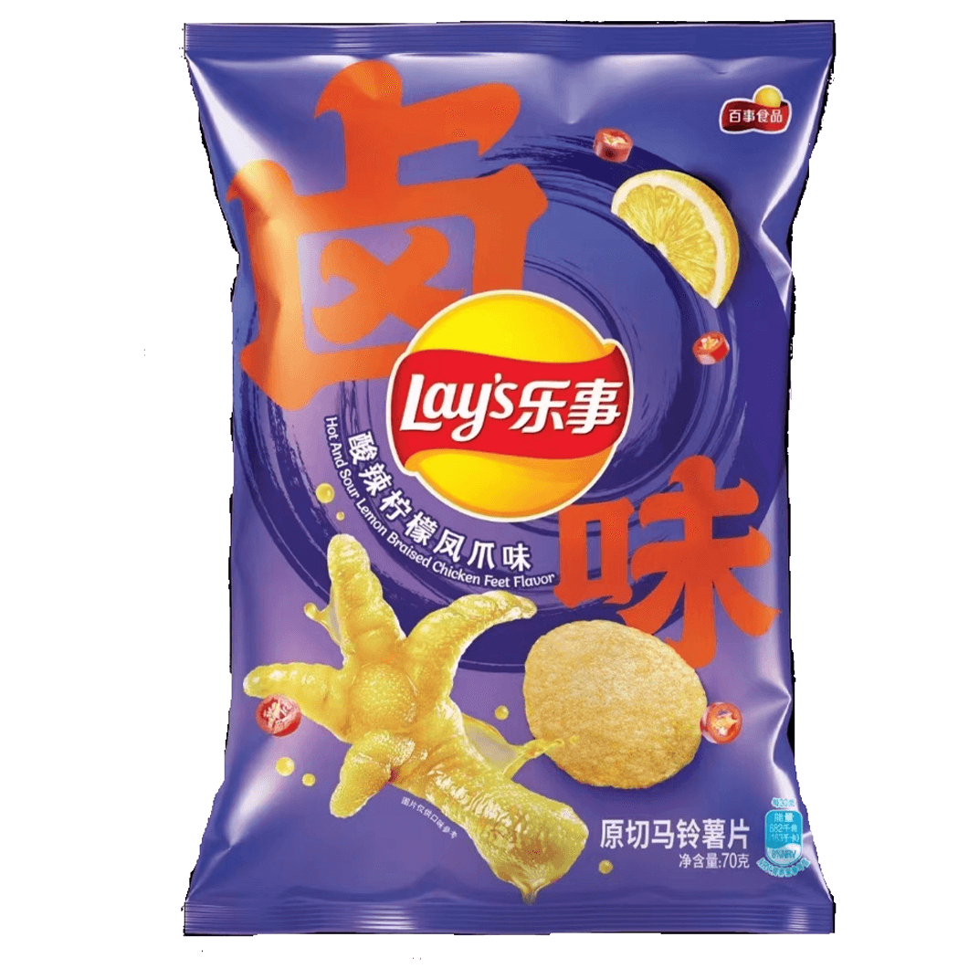 Wholesale Korean Snacks Potato Chips (Hot & Sour Lemon Braised Artificial)