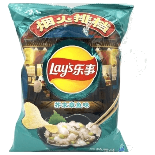 Lay's Potato Chips (Imitation Mustard Octopus Flavor)