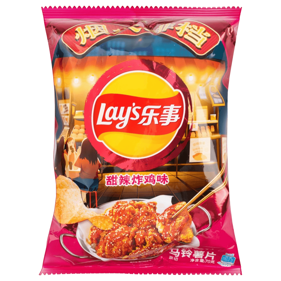 Lay's Potato Chips (Imitation Sweet and Spicy Fried Artificial)