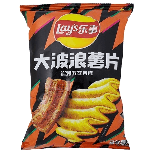 Lay's Wave Chips (Imitation Charcoal Grilled Pork Belly)