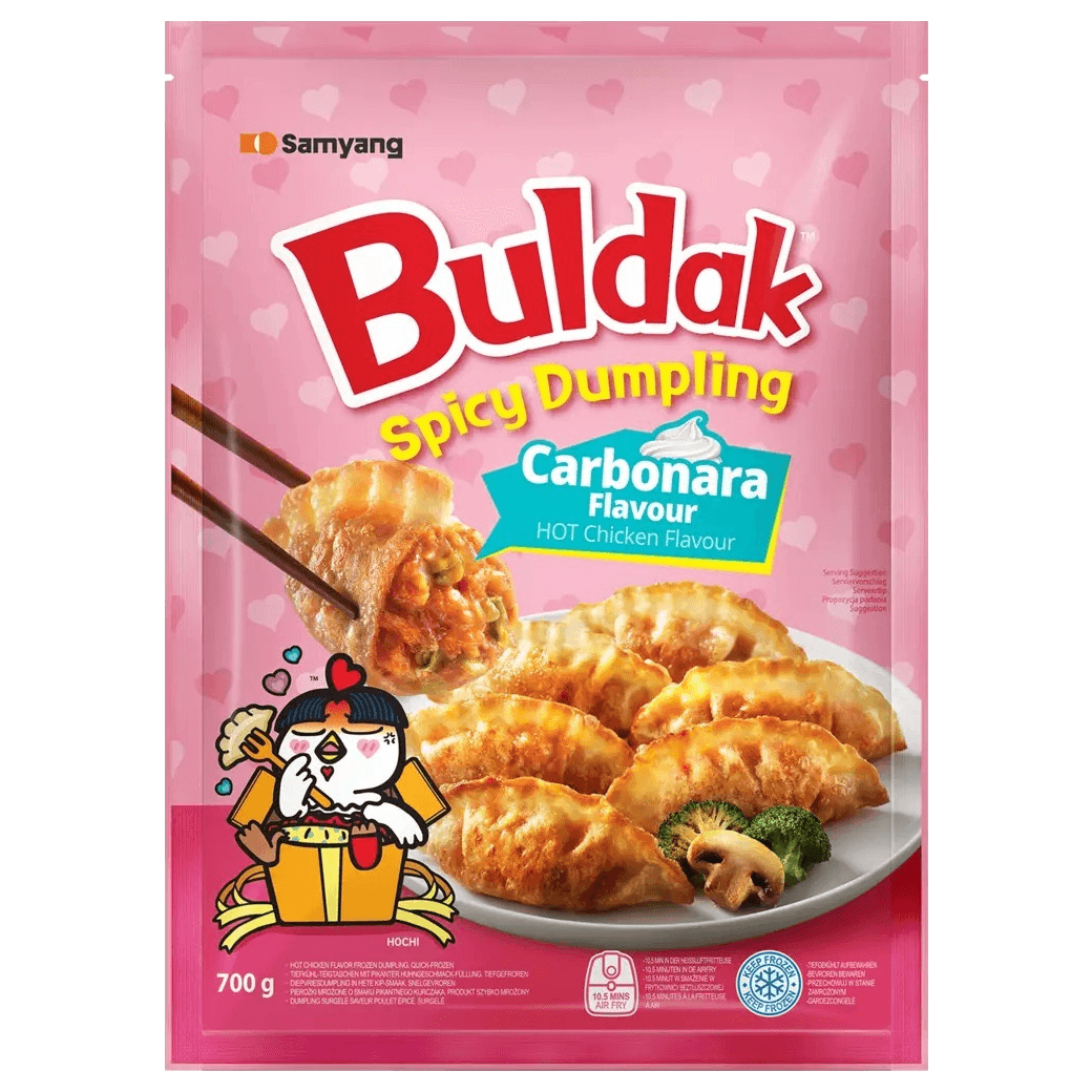 Samyang Buldak - Spicy Dumplings - Carbonara