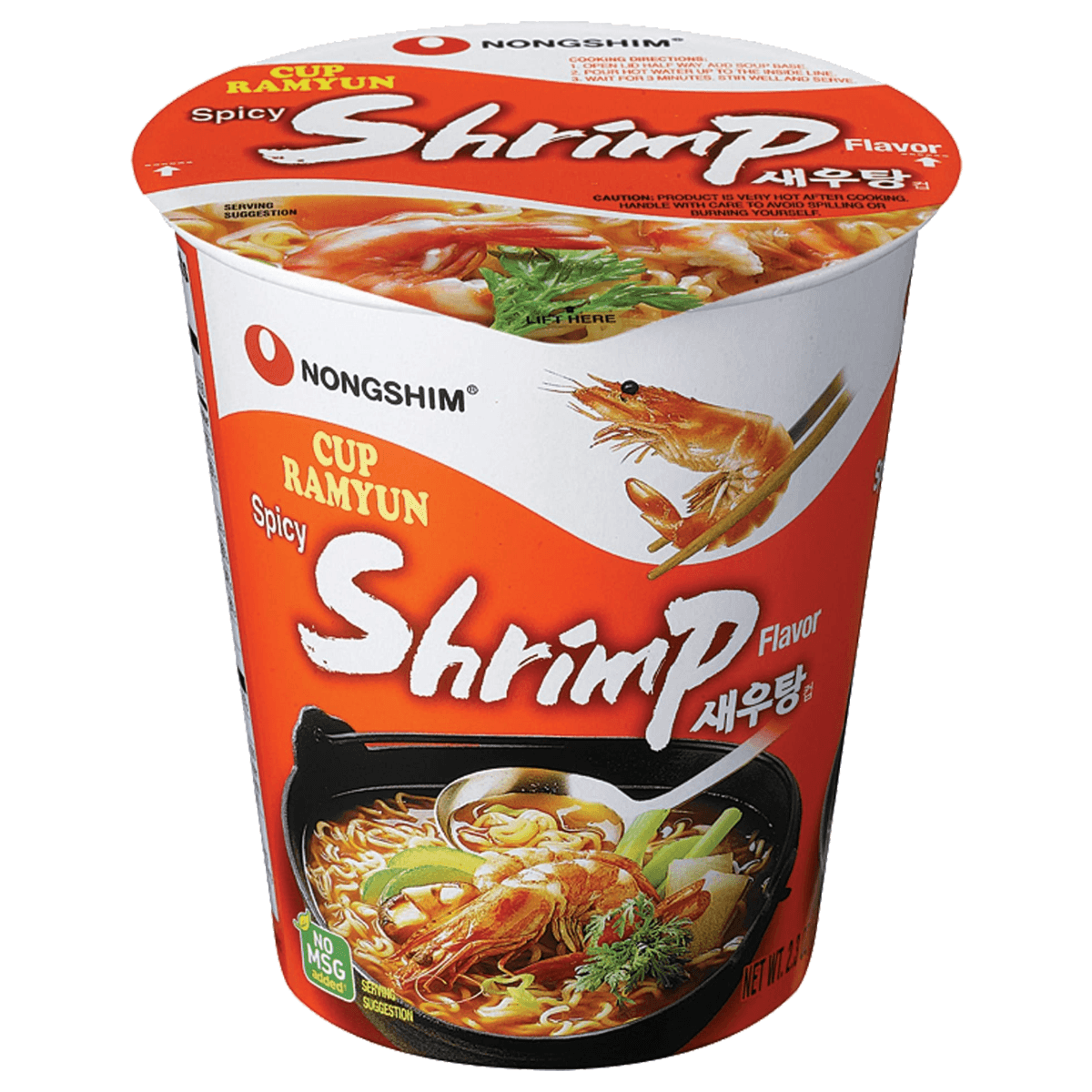 DJR Foods Wholesale Service Spicy Shrimp Noodle Cup