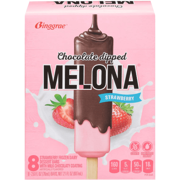 Wholesale Frozen Asian Foods Melona Chocolate Dipped Strawberry