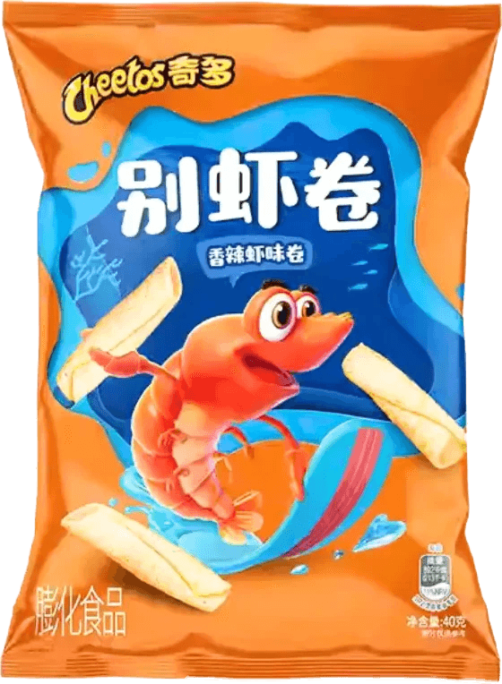 Japanese Wholesale Distribution Spicy Shrimp Flavor Potato Rolls