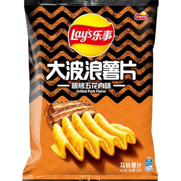 DJR Foods Wholesale Service Potato Chips (Imitation Charcoal Grilled Pork Belly Flavor)