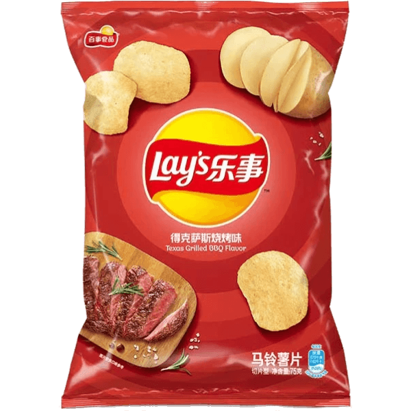 Wholesale Korean Snacks Potato Chips Texas Grilled BBQ