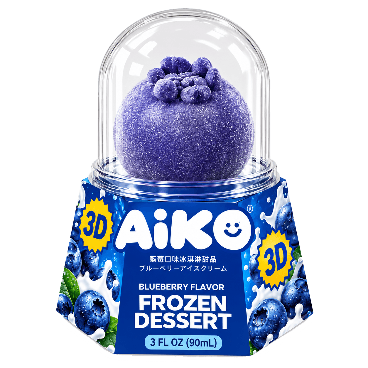 Blueberry Flavored Ice Cream