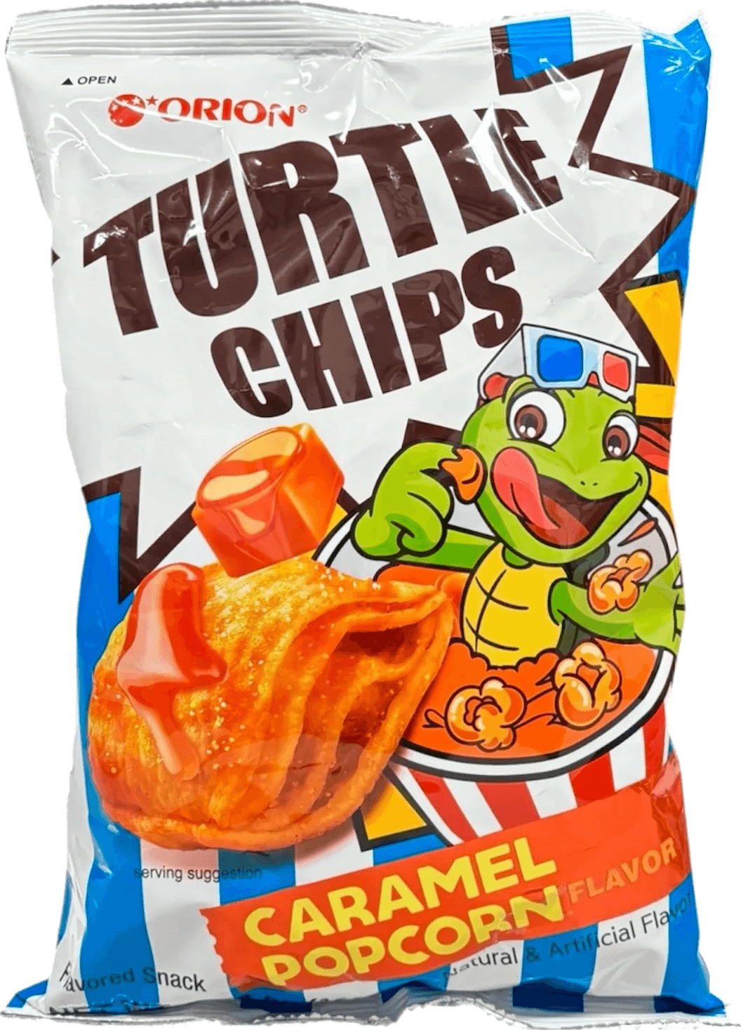 Turtle Chips Caramel Popcorn Flavor Bag 160g