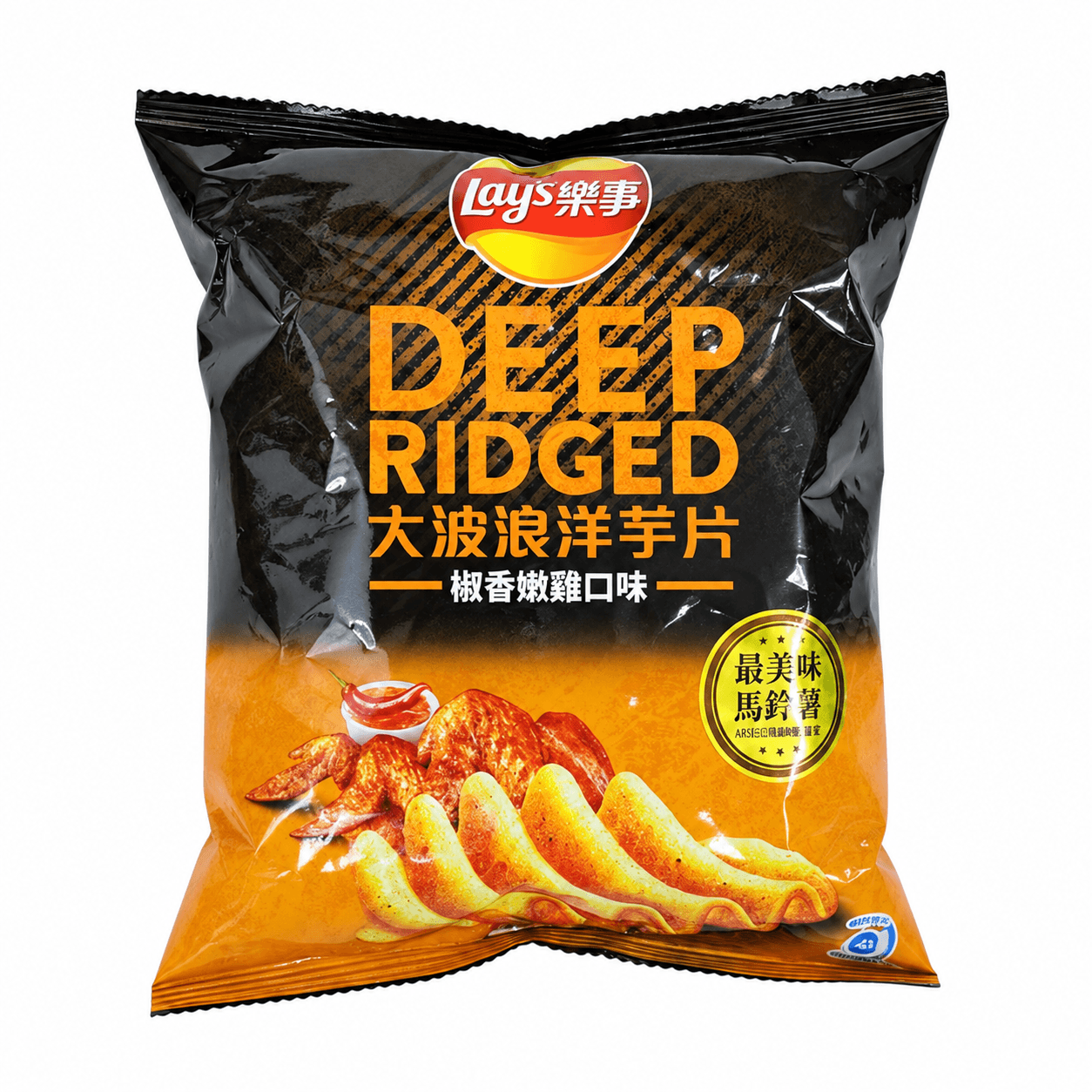 Lay's Deep Ridged Pepper Fried Chicken Flavor Bag 30.5g